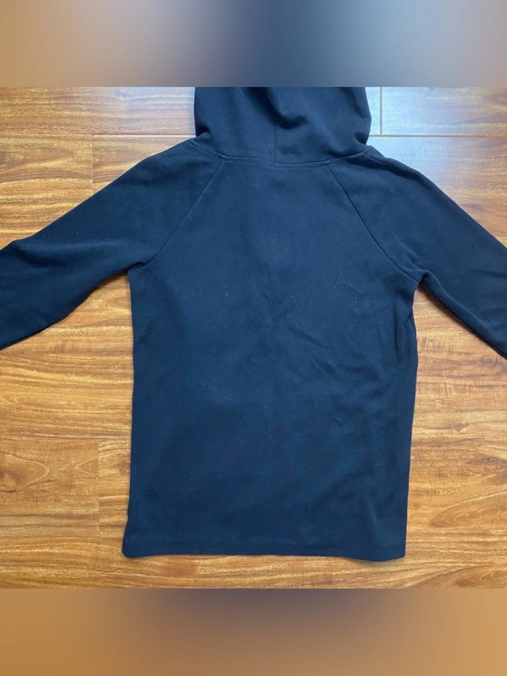 3/$25 Justice Girls Black White Logo Hooded Sweatshirt Size 12 Casual Sporty